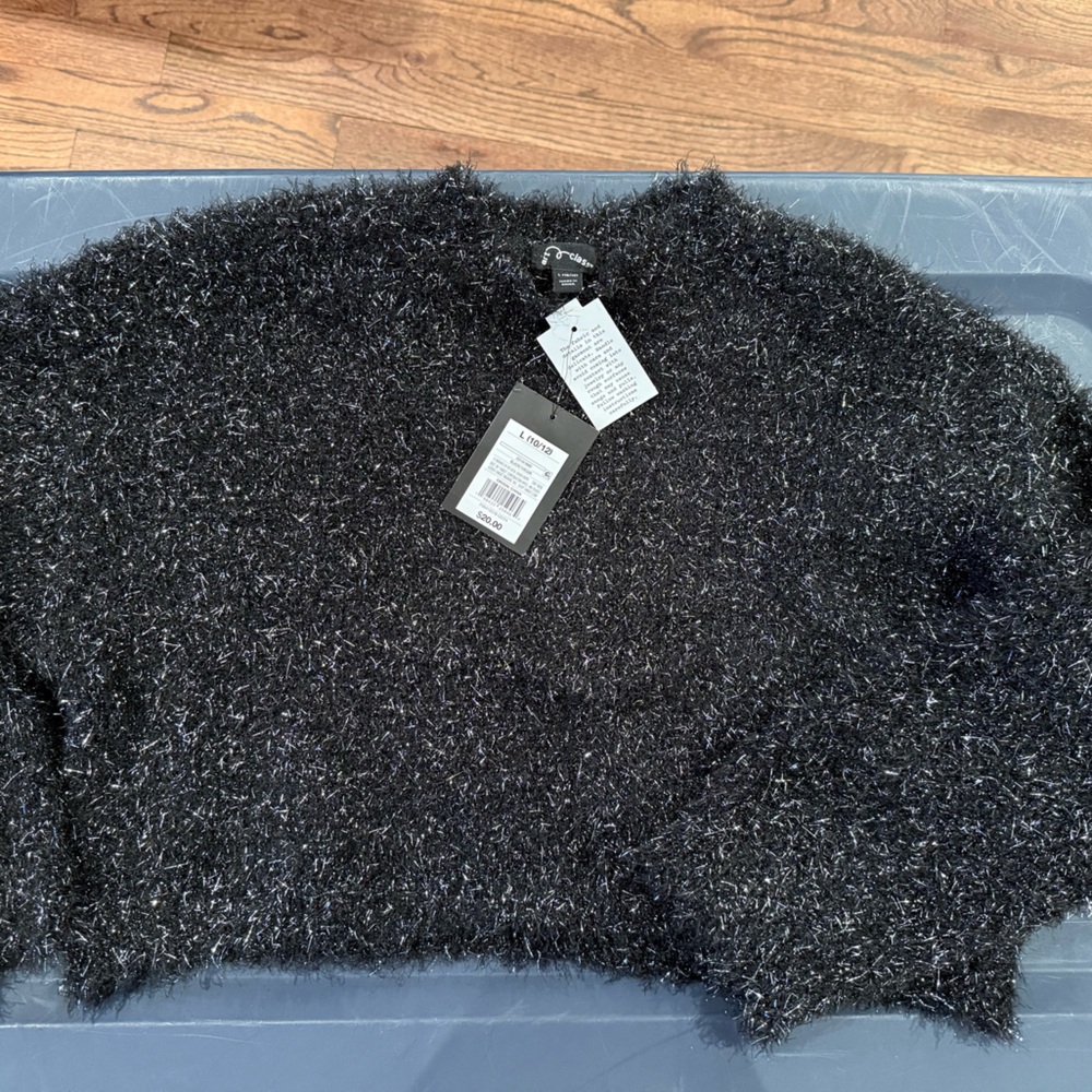 White House Black Market Textured Black Sweater